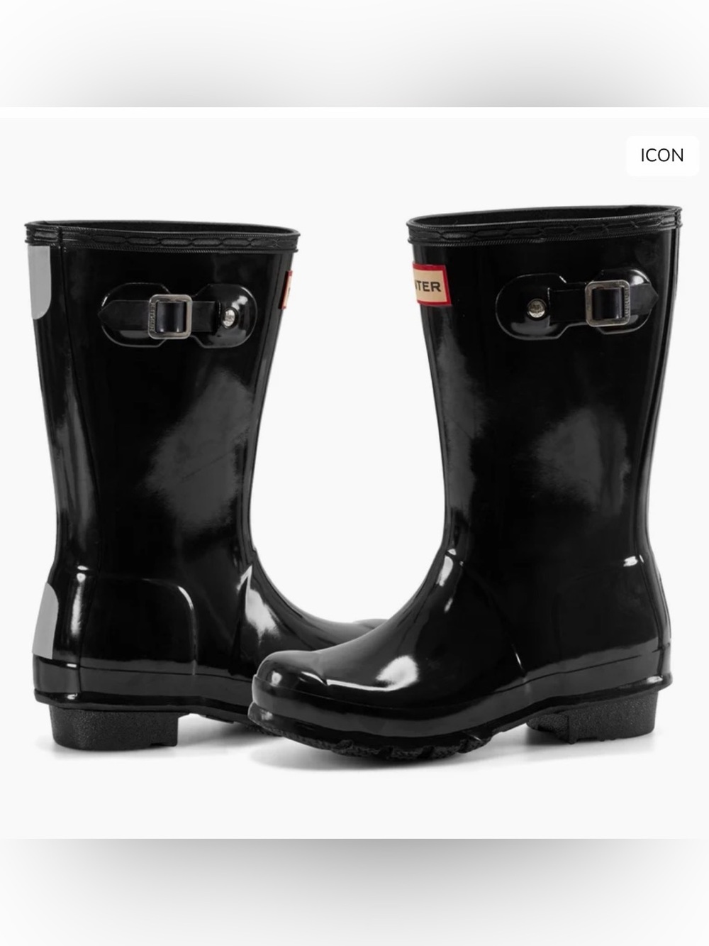 Hunter big kids original gloss rain boot